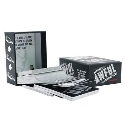 Αγορά Varnishing Print Drinking Game Question Cards Deck Custom Printing Drinking Truth or Dare Card Game for Adult with Box Printing Service online manufacture