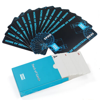 Αγορά Χονδρικές εξατομικευμένες κάρτες παιχνιδιού με εξατομικευμένο λογότυπο σε πλαστικό κουτί και εκτύπωση CMYK online manufacture