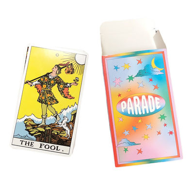 Αγορά Λεπτό ζωηρόχρωμο ουράνιο τόξο καρτών Tarot συνήθειας εκτυπώσιμο online manufacture