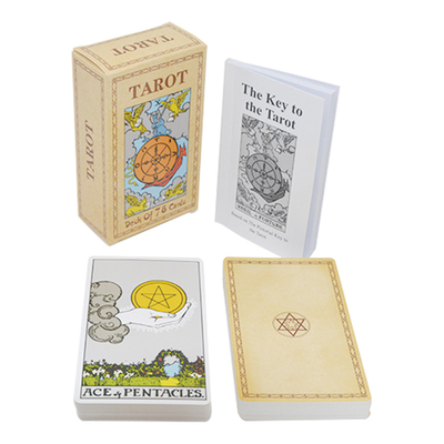 Αγορά Η συνήθεια τύπωσε τις μίνι κάρτες Tarot με την επιφάνεια βερνικιών τουριστικών οδηγών online manufacture