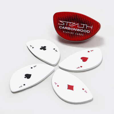 Προσαρμοσμένη εκτύπωση Παιχνίδια κάρτες Deck Tin Box συσκευασία ειδικά σχηματισμένα φύλλα κάρτες πόκερ