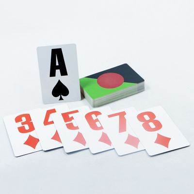 Μεγάλη γραμματοσειρά Custom Playing Cards For Elderly Cmyk Playing Cards Logo