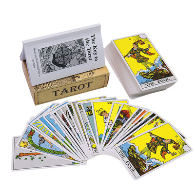 Factory Printed Witch Tarot Oracle Card Guidebook Custom Classic 78 Tarot Cards σε απόθεμα Διαδικτυακή πώληση Cartas De Tarot